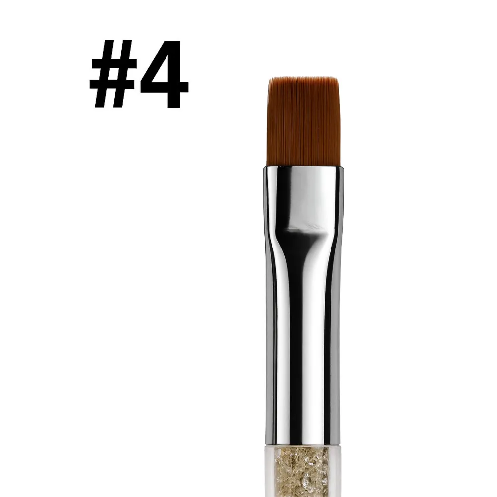 Pędzelek z kryształkami – CRYSTAL BEIGE #4 | NILO Perfect Nails